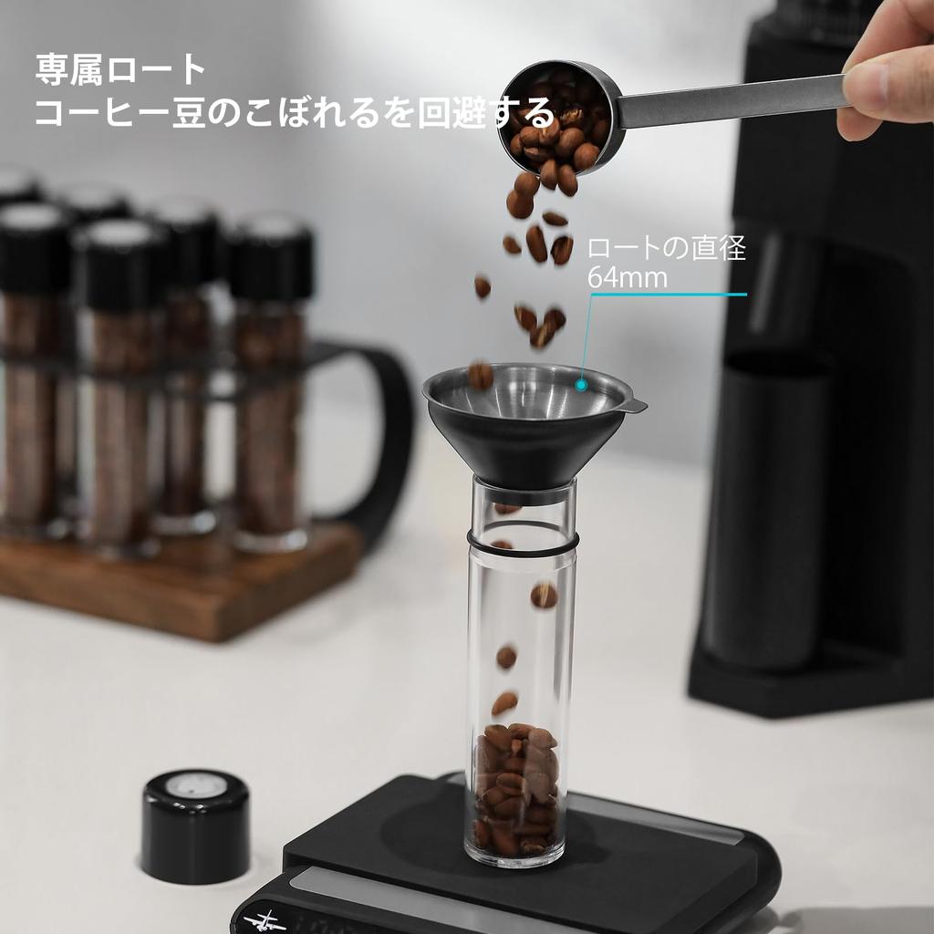 MHW-3BOMBER Coffee Bean Storage Container, Coffee Canister, One-way Exhaust, High Airtightness, Comes with Funnel, Set of 8, Measuring Canister,