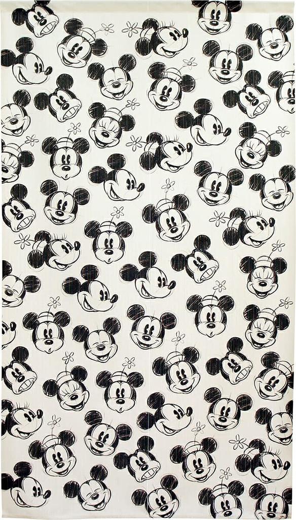 Noren Kobo Disney Tapestry Mickey Minnie Poster Goods Noren Curtain Room Divider 85cm Wide x 150cm Long Sketch 95700 & (Face)