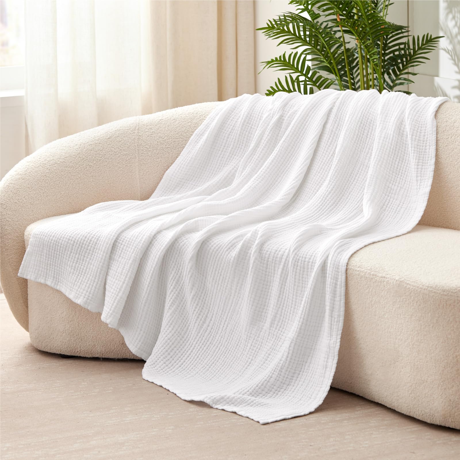 100% Cotton Blanket for Bed Soft