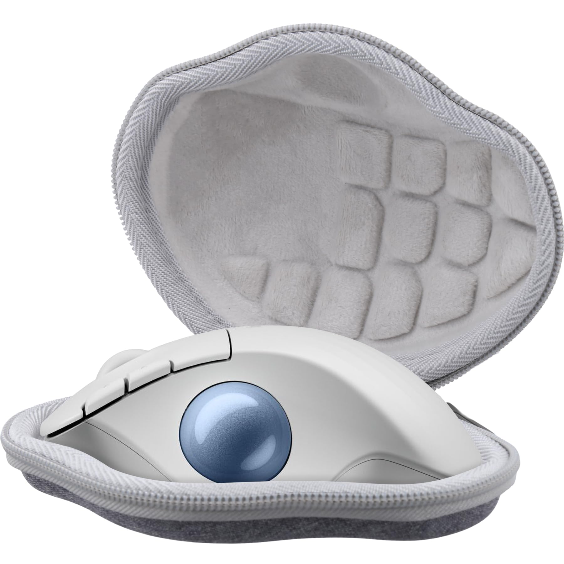 Aenllosi Dedicated Protective Storage Case, Compatible with Logicool M575SPOW / M575OW Trackball Mouse, Protoarc EM04 Trackball (Case Only), Gray