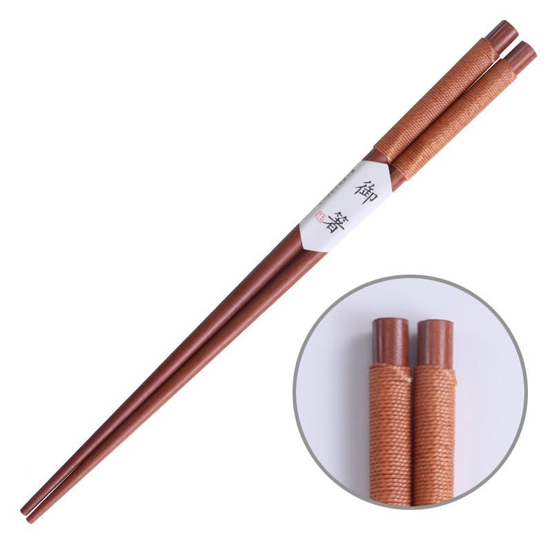 Thread-Wrapped Wooden Chopsticks