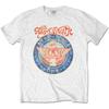 Aerosmith T-Shirt Aero Force One Band Neu Weiß Offiziell