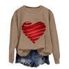 Women's Fashion Long Sleeve Print Round Neck Sweater Top