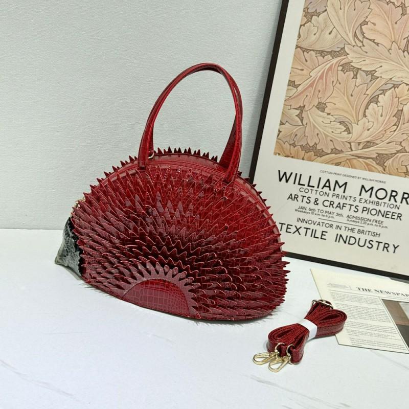 Stylish Hedgehog-Shaped Leather Crossbody Bag Women