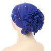 1Pc Muslim Headwear Nail Drill Fashion Pullover Cap Elasticity Women Turban Hat Chiffon Hat