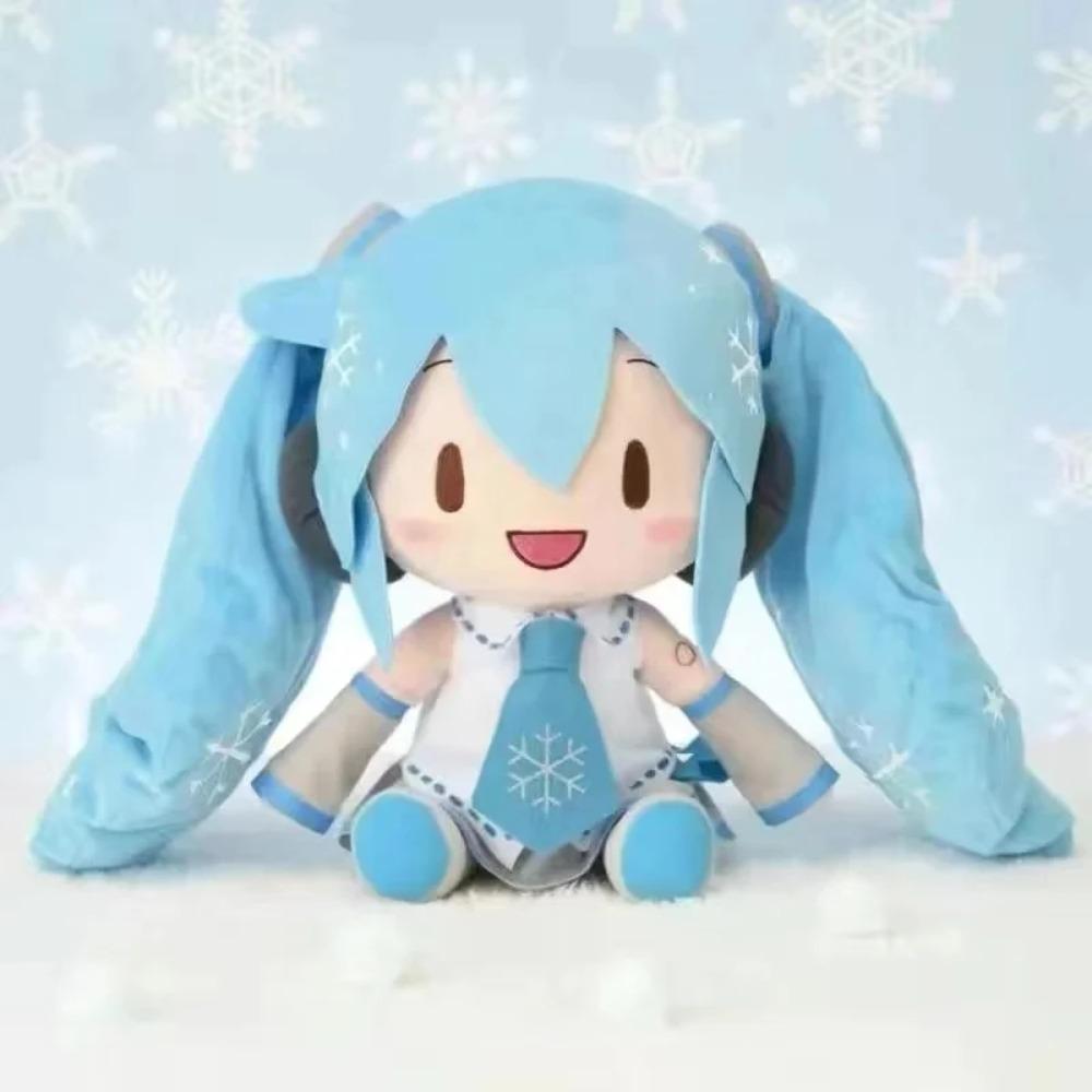 32Cm Kawaii Hatsune Miku Plush Doll Anime New Bow Miku Preciality Plush Pillow Sofa Ornaments Birthday Present Room Decoration