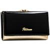 PTN LJ-42108-0667 Schwarz-Gold Damenportemonnaie