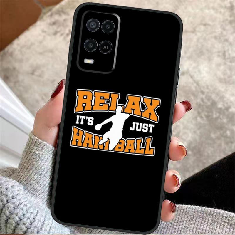 Play Handball Quotes Case For Oppo A38 A74 A94 A54 A18 A58 A78 A98 A80 A60 A40 A96 A76 A16 A15 A17 A57 A77 A5 Pro