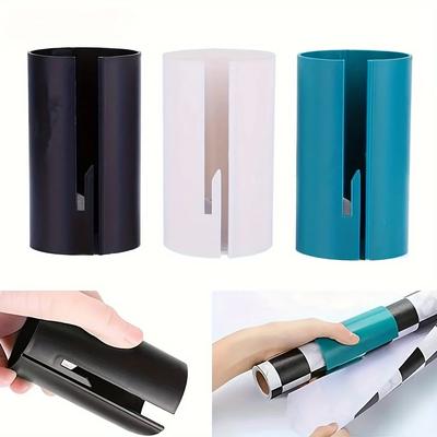 1pc Mini Coupe-Papier Cadeau Portable Couteau de Coupe de Papier d'Emballage de Noël Outil Coupe-Papier d'Emballage Tube Emballage Cadeau