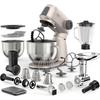 Robot Pâtissier Multifonction Sencor STM 7651WS Gordon - Pétrin, Hachoir Et Blender - 2 Bols Inox - Moteur 1500 W - Argenté