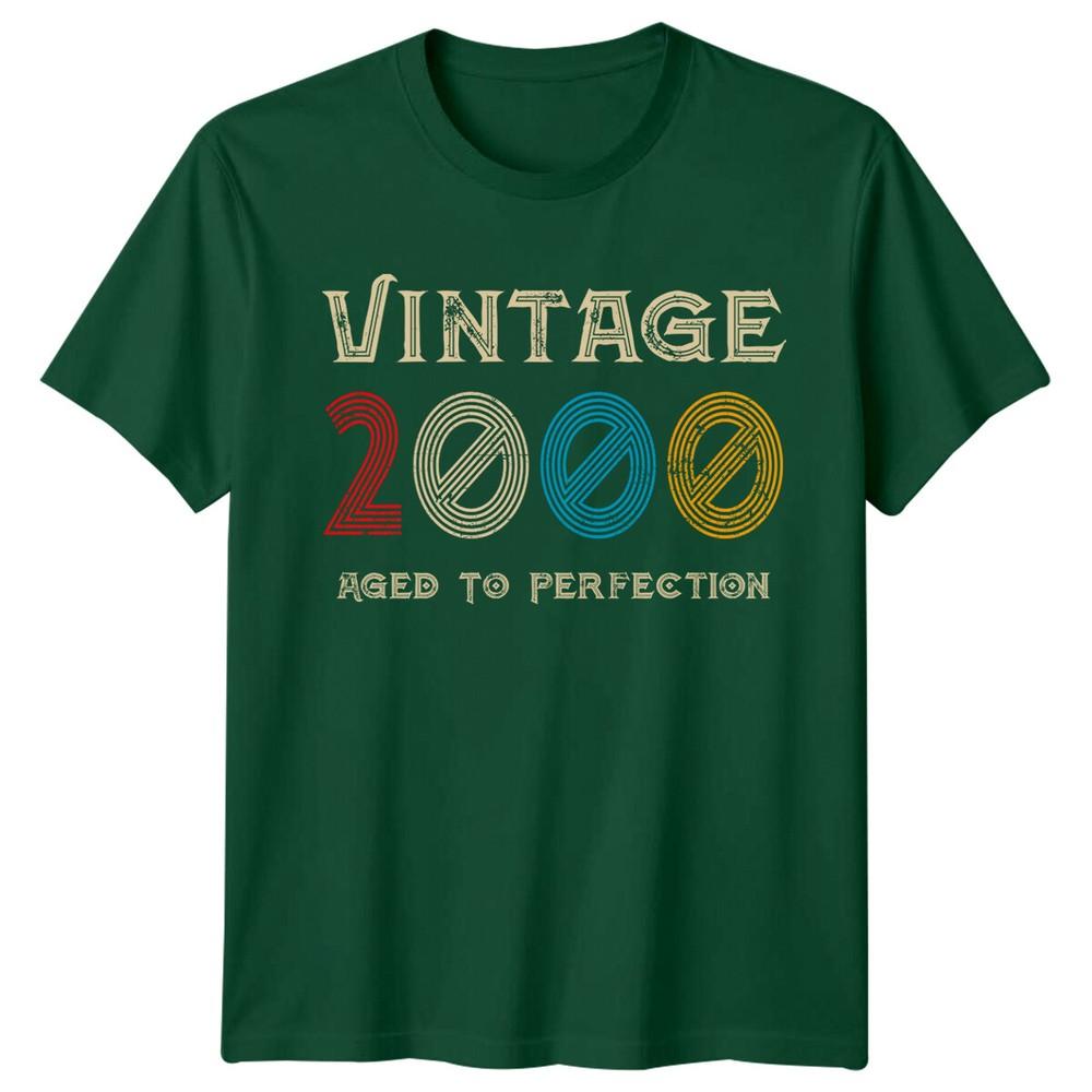 Vintage 2000 Unisexs T Shirt 26th Birthday Gift Aged To Perfection S