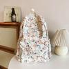 Large Capacity Floral College Student Commuting Trendy Schoolbag Backpack for Women's New Japanese Niche Travel Flower Backpack
