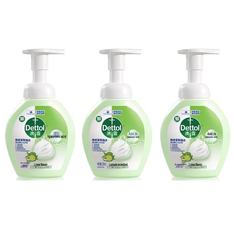 

Dettol Пена Антибактериальное мыло для рук (Лаймовый аромат) - 3 шт.