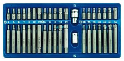 Special Hex, Torx, Spline Keys, Set of 40 In a Metal Case 66400 VOREL