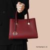 Elegant Red Mummy Bag: Fashionable, Spacious Handbag for Mother-of-the-Bride At Weddings