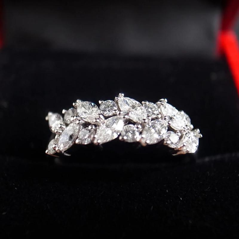 Huitan Exquisite Women Rings with Marquise CZ  Color Fashion Versatile Finger Accessories for Female Temperament Jewelry