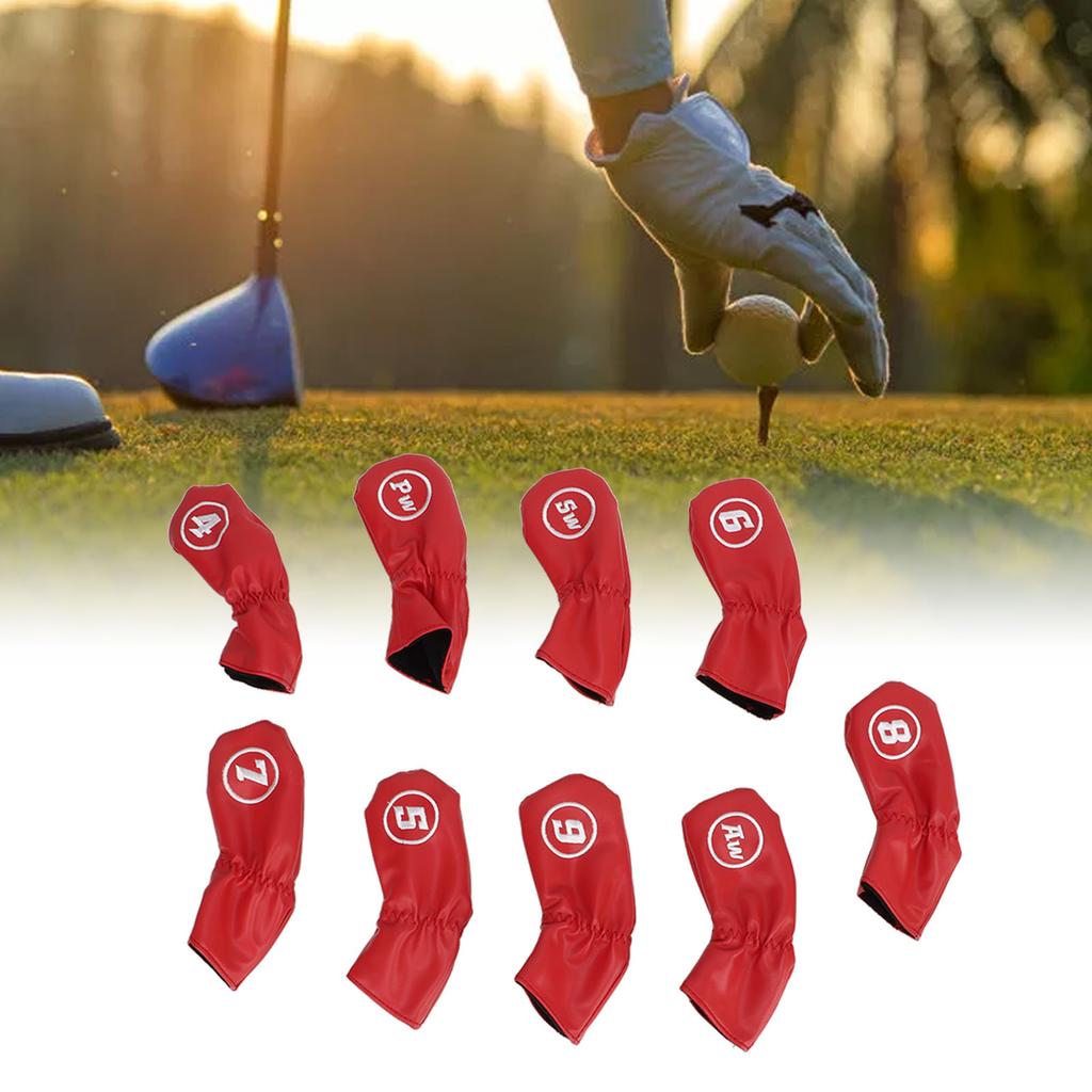 9Pcs Iron Head Cov s PU Wat proof Headcov s for Right Left Handed Lov s