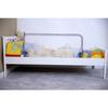 SAFETY 1ST Bed Rail 90cm, 18 Months-5 Years, Foldable, Washable Mesh Fabric, Self-locking, Grey/white