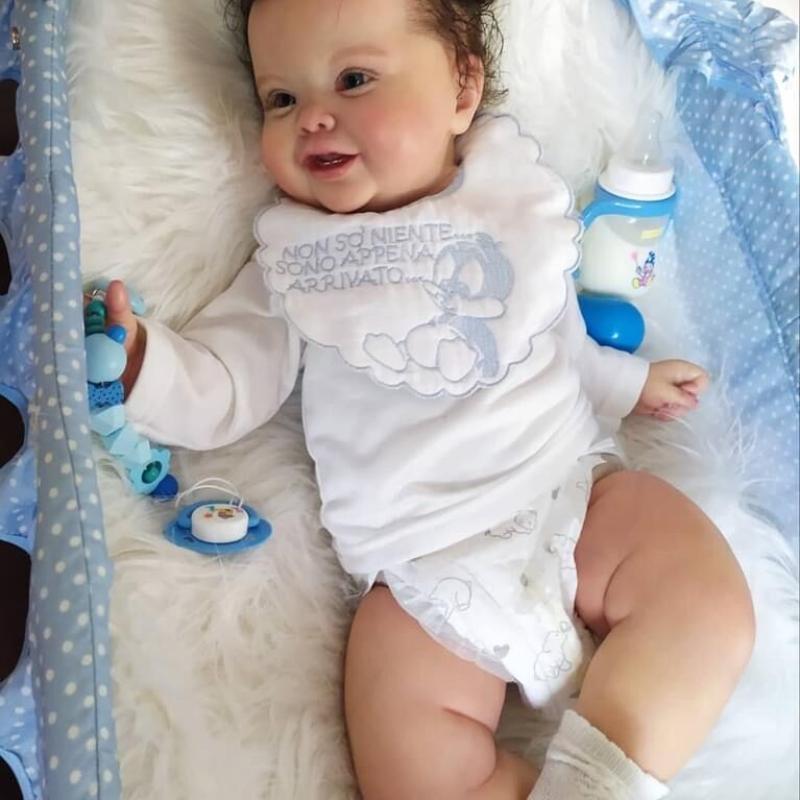 

BZDOLL 60 см 24 дюйма 3D-раскраска кожа мягкий винил реборн ребенок для девочки принцесса малыш кукла с сосудистой веной наряжать Бебе cloth body doll