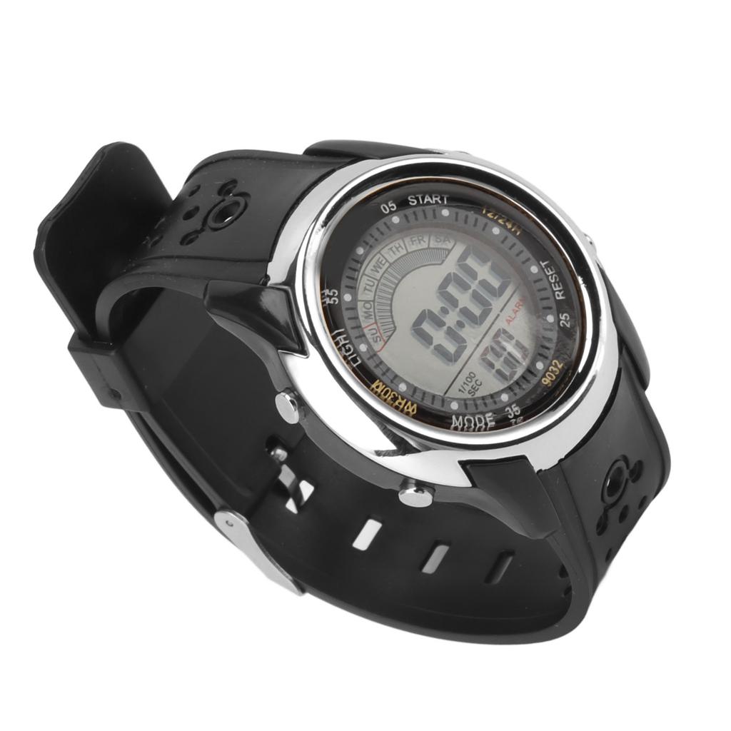 Sports Watch Luminous Waterproof Wear Resistant Alarm Function Stylish Digital Sports Watch for Outdoor Activities