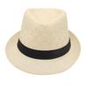 ins breathable straw hat short brim vacation visor Sanya jazz hat men's and women's summer top hat European and American cool hat trendy