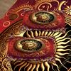 Sun and Moon Pattern Duvet Cover Set, Washable Polyester Soft Comfort Bedroom Guest Room Quilt Cover Set Magical Gifts