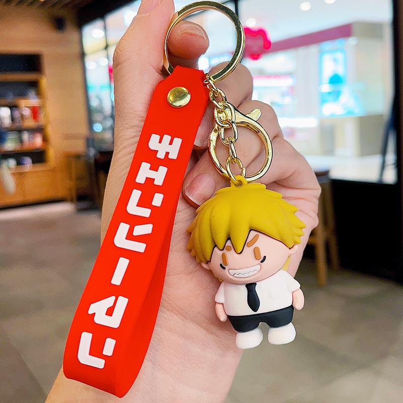 Man Charming Chainsaw Pochita Keychain Delightful Anime Accessory Character