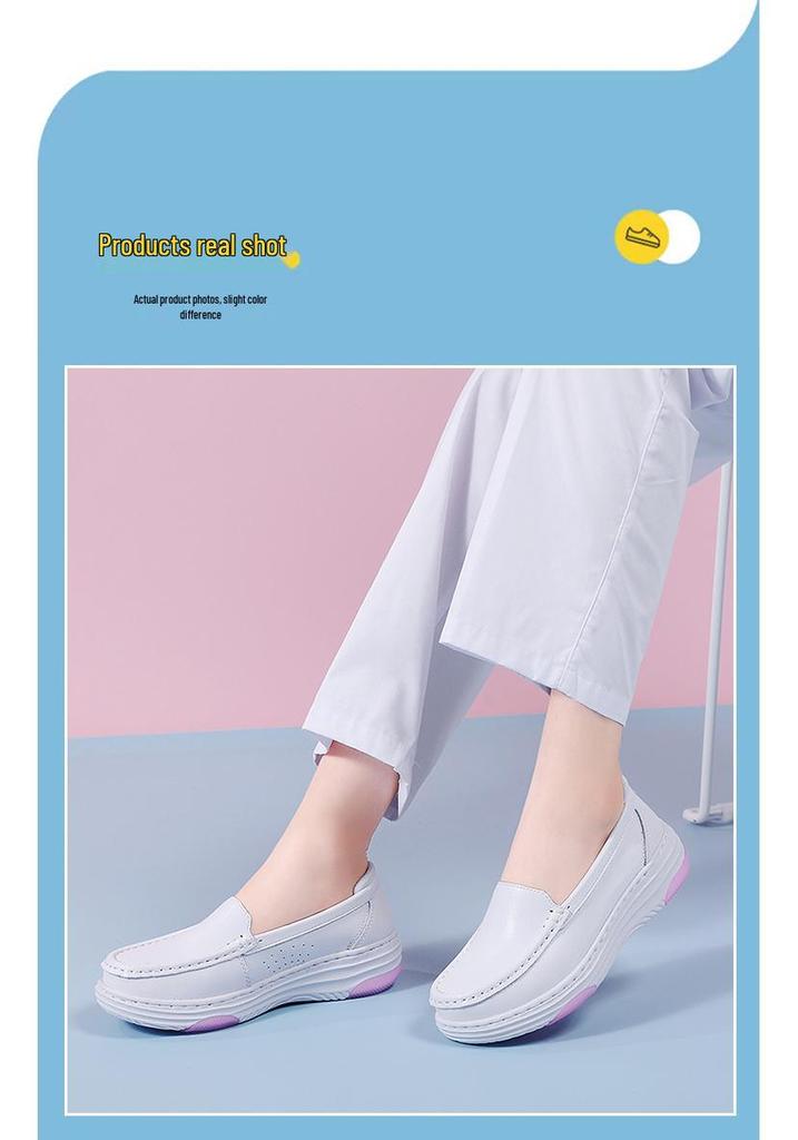 Women's Summer Breathable Non-Slip Soft Sole Nurse Shoes, Comfortable for Medical Staff & Beauty Therapists