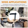 2Pcs Car Angle Type Half Axle Disassembly Tool Drive Pry bar Adapter Bar Fits1/2 Ratchet for Disassembling Axles Repair Tool
