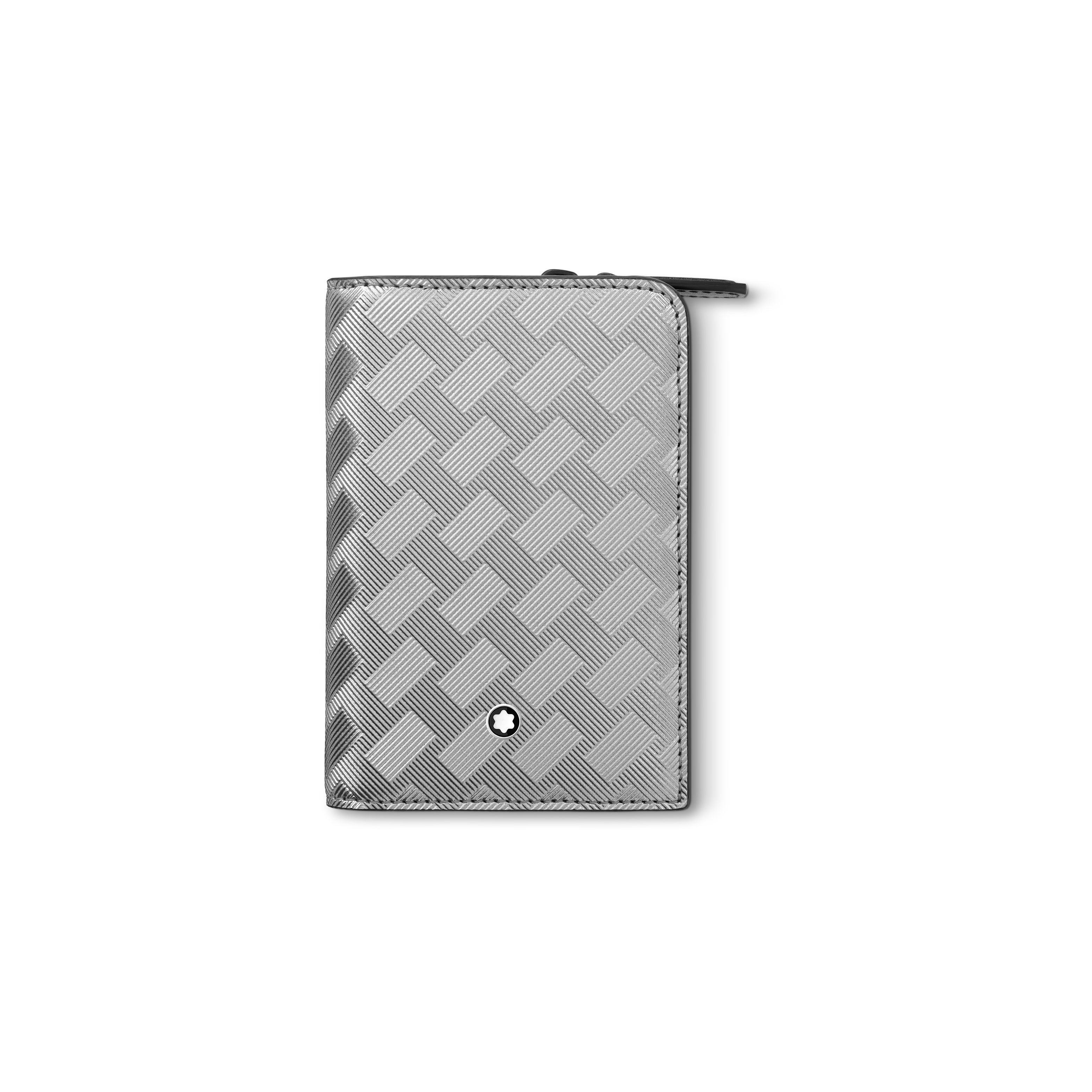 

Montblanc Style 3.0 Series Hexagonal Pattern Snap Closure Fabric Card Holder Men Card Holder Dawn-Silver 131786 Basic Set (Bag+Dust Bag)