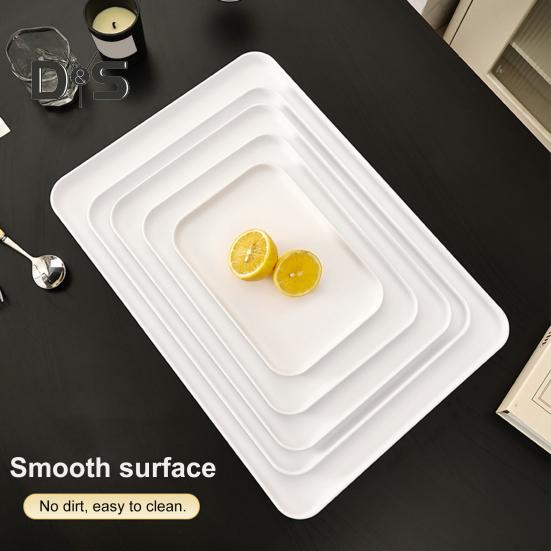 Serving Tray Platter Rectangular Vegetable And Fruit Trays for Snack Dessert Cookie Cheese Plastic Platters Large BPA Free Food Trays Party Supplies