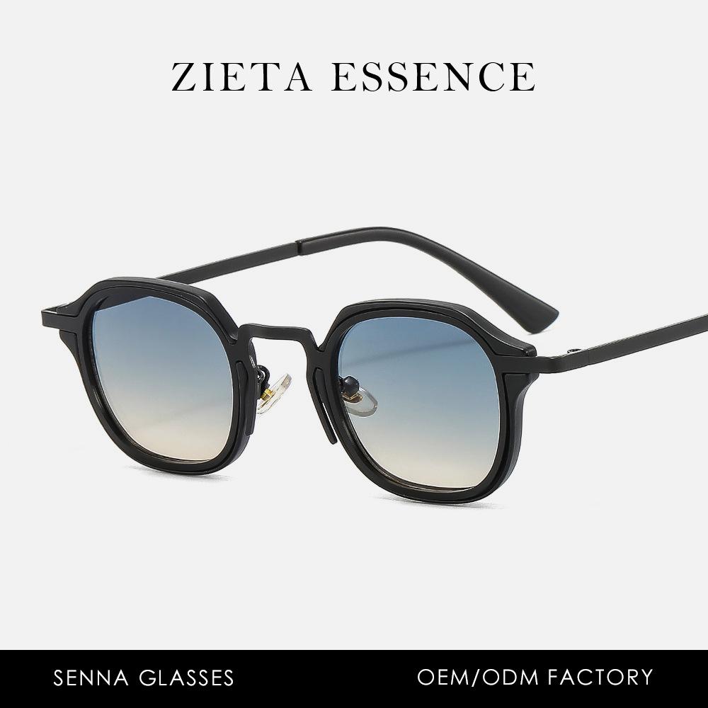 Metal Harbor Style Square Sunglasses P Glasses Punk Full Frame British Retro Sunglasses