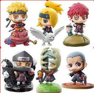 Hot Naruto The Shippuden Anime Figure Model Sasuke Kakashi Gaara Action Figurine PVC Statue Collectible Toys Doll Student Gifts