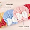 Super Absorbent Quick-Drying Hair Cap with Bow - Cute Towel Headscarf for Women