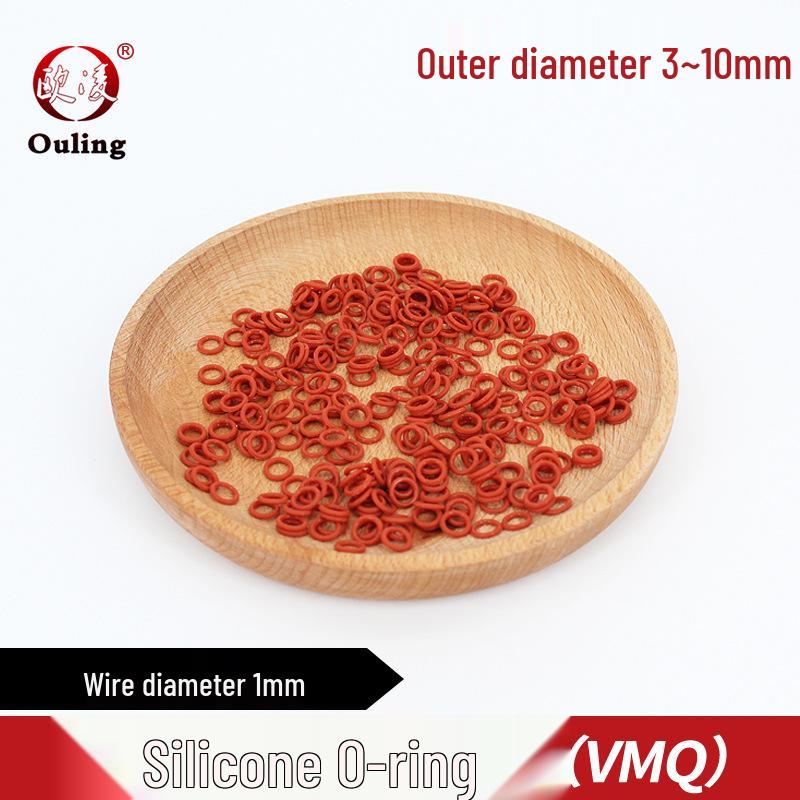 

Red Silicone O-ring, Outer Diameter Options: 3/4/4.5/5/5.5/6/6.5/7/7.5/8/8.5/9/9.5/10*1 OD 5.5*1mm (10 pcs)