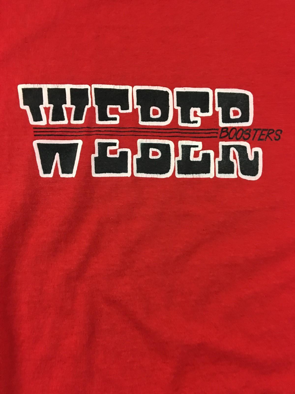 Vintage Weber Boosters Tee Shirt Size XLarge Red S