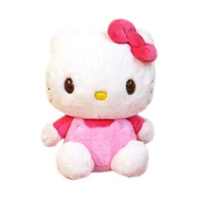 Nakajimacorp Fluffy Hello Kitty Medium Pink 28cm X 23.5cm X 16.5cm Sanrio Hello Kitty Plush Toy 143020-20