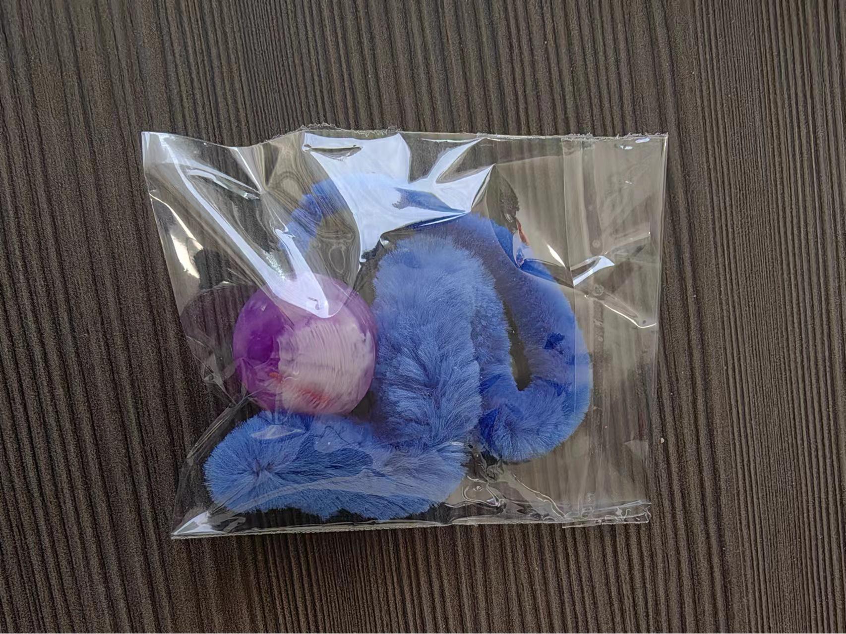 Colorful Elastic Cloud Ball Cat Toy - Bouncing Caterpillar Rainbow