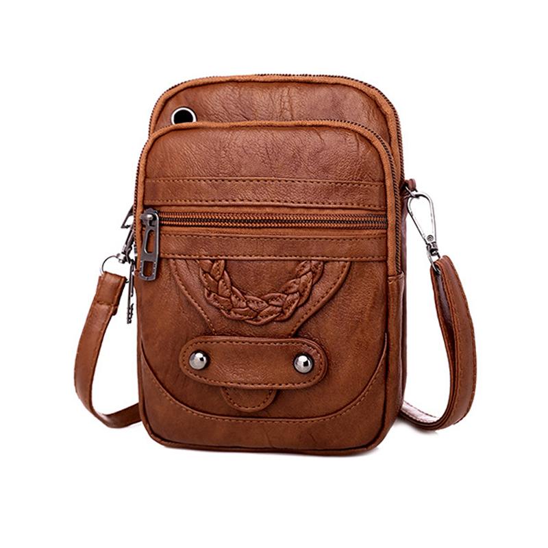 PU Leder Tasche Mode Kleine Umhängetaschen Frauen Mini Leder Schulter Messenger Tasche Clutch Damen Telefon Tasche Geldbörse Handtasche