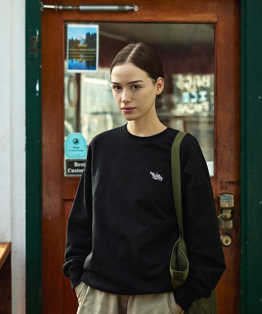 Peullukeu Slam Logo Authentic Sweatshirt Black Fmt602-Z