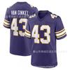 Pánský fotbalový dres Vikings 43 Andrew Van Ginkel Retro Fialová Sportovní košile