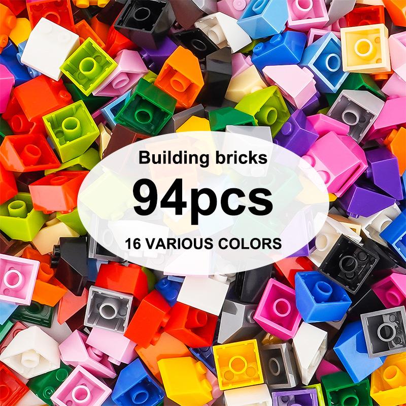 100g 2x2 Bevele brickBuilding Blocks Thick FiguresBricks Dots Educational Creative SizeCompatible With Plastic Toys forChildren