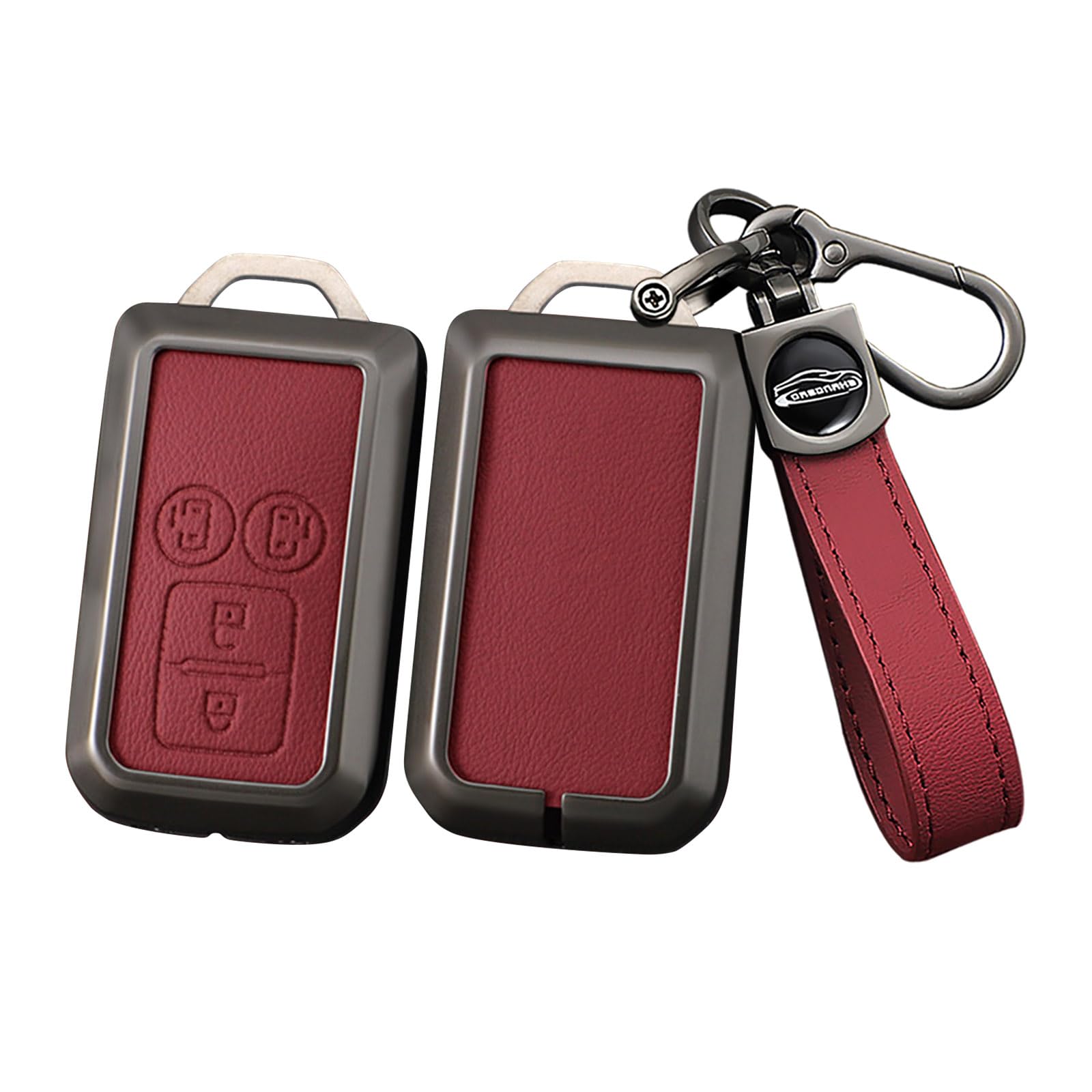 

[онтто] Брелок для ключей Suzuki Чехол для ключей Крышка для ключей Сплав + Кожа Приятный на ощупь Металлическая текстура Совместим с Jimny Spacia Wagon R Crosby Swift Swif