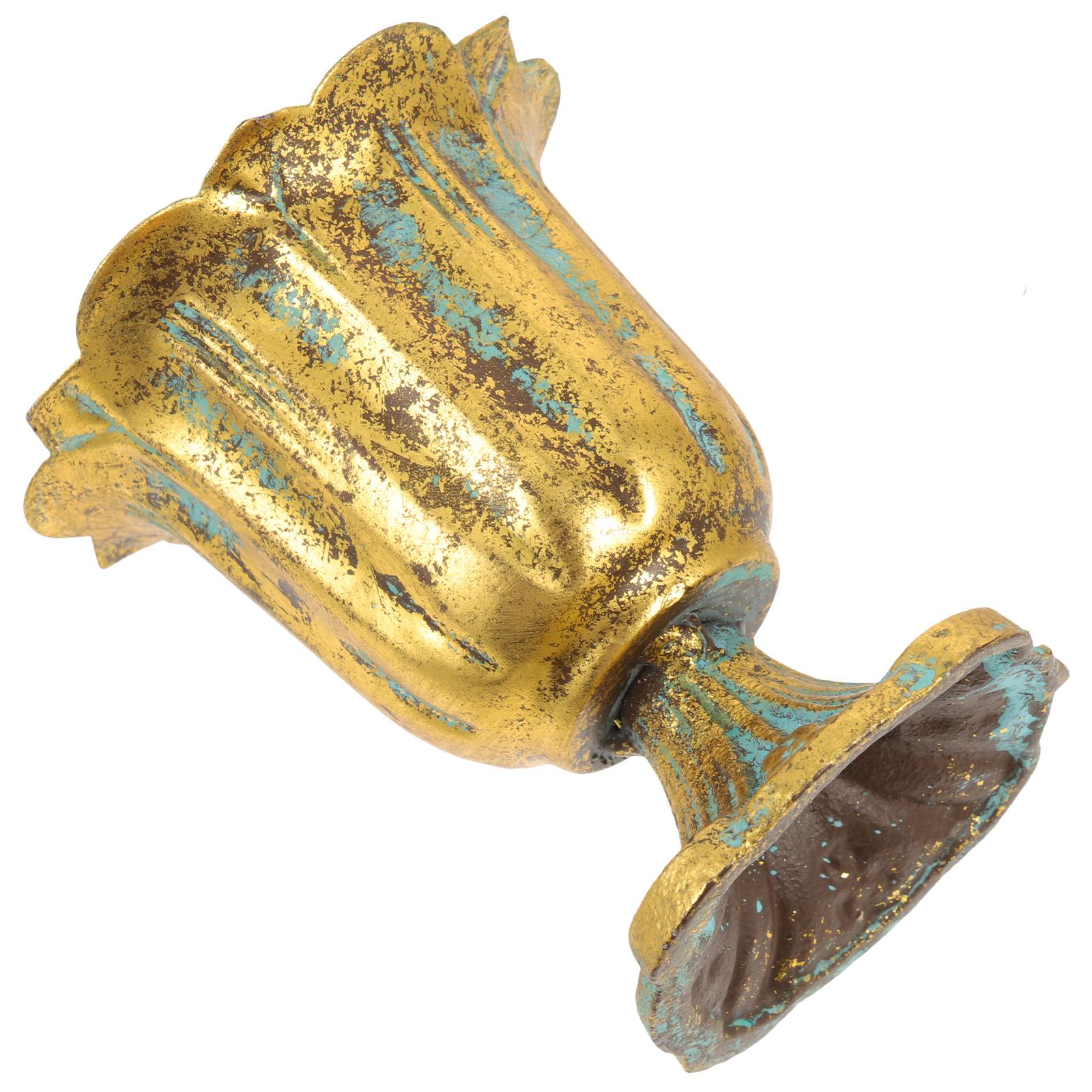 Европейский Металлический Цветочный Горшок Винтажный Горшок для Бонсай Сад Балкон Свадебное Украшение Направляющий Цветочный Горшок Свадебный Римский Цветочный Горшок