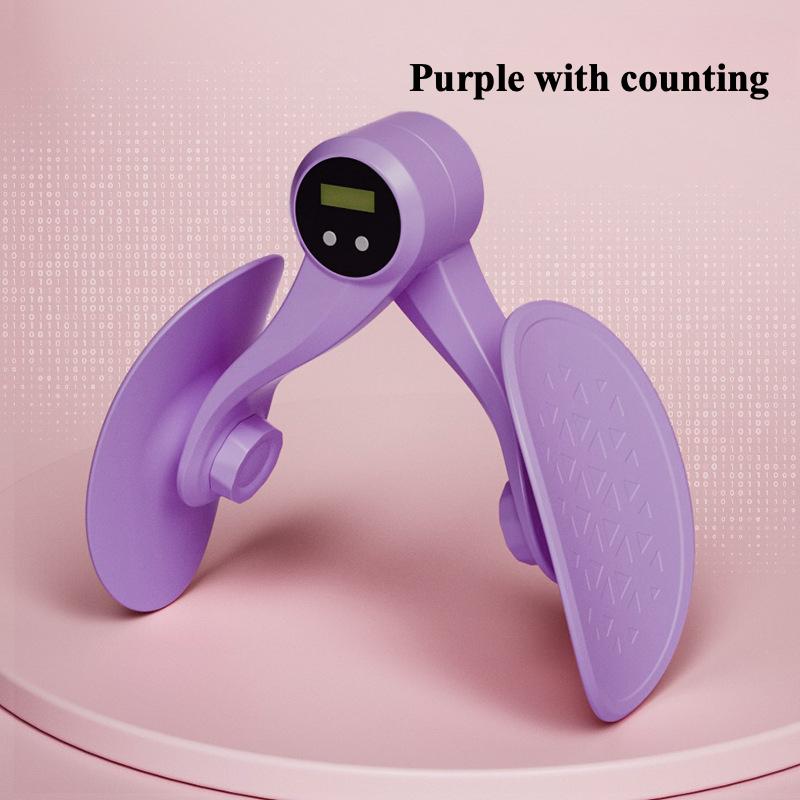 Neue verbesserte Modelle Yoga Beine Clip Zuhause Zählbarer Beintrainer Fitness Gesäßmuskelclip Beckenbodenmuskeltrainer