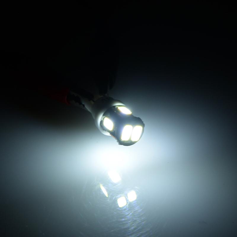 10Pcs 24V T10-5630 6SMD Universal Caravan Camper Trailer RV Car Interior Dome Map Wedge LED Light
