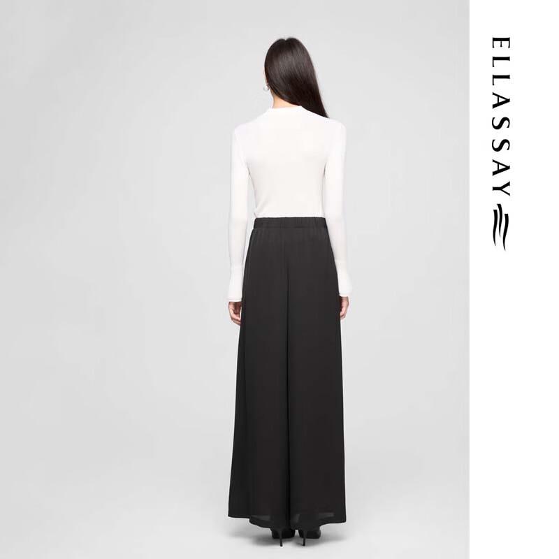 ELLASSAY Chinese Style Beaded Tie-Waist Trousers