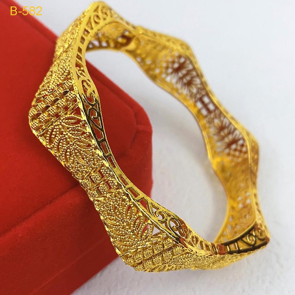 Pulsera nupcial de aleación bañada en oro - Estilo de lujo de Dubái