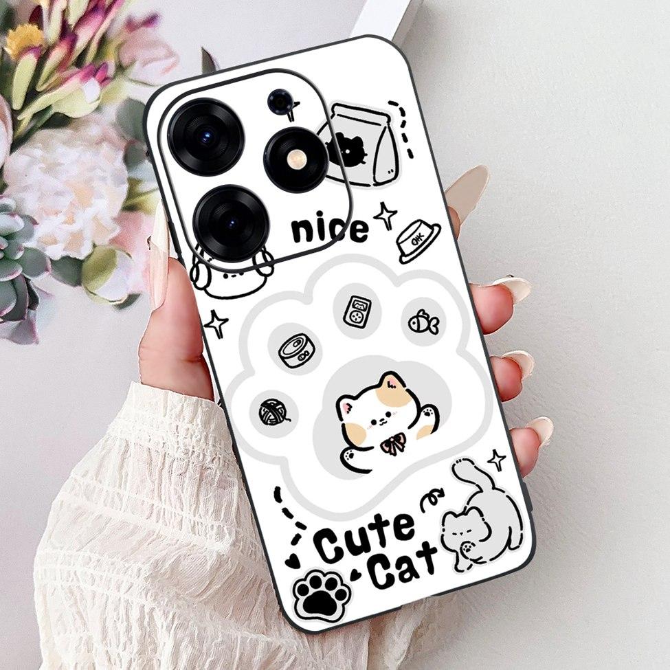 For Tecno Spark 10 Pro Case KI7 Silicone Cute Fashion Flower Cool Painted Soft Back Cover For Techno Spark 10 Pro Phone Case K17