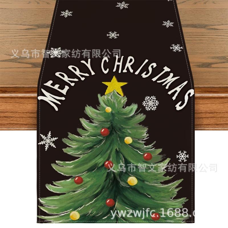 Weihnachts-Tischläufer Winter-Tischläufer Dekoration Tischläufer